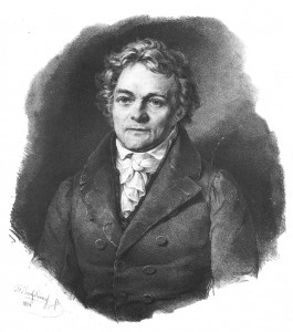 Alois Senefelder (1771-1834), Hanfstaengl, Lithographie 1834